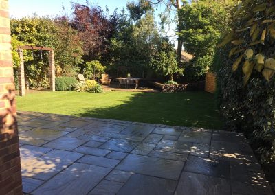 main patio and lawn
